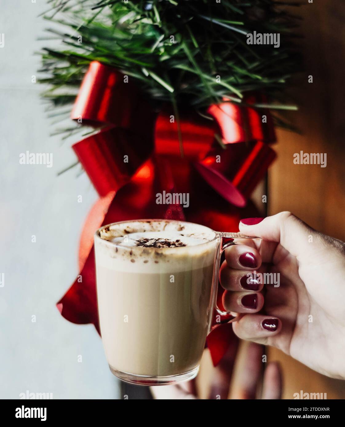 Decorazioni natalizie decorative per case e ristoranti Foto Stock