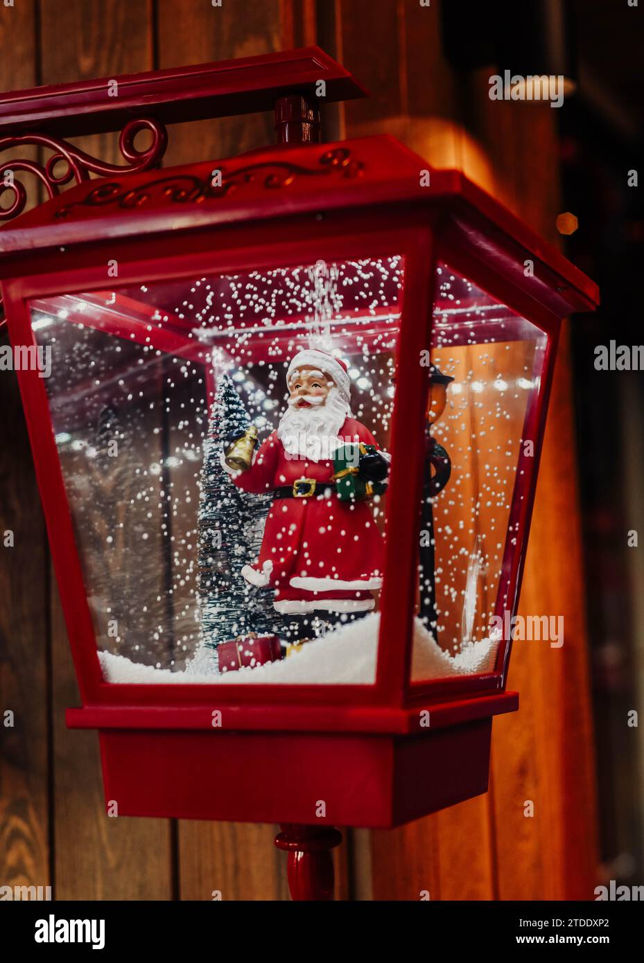 Decorazioni natalizie decorative per case e ristoranti Foto Stock