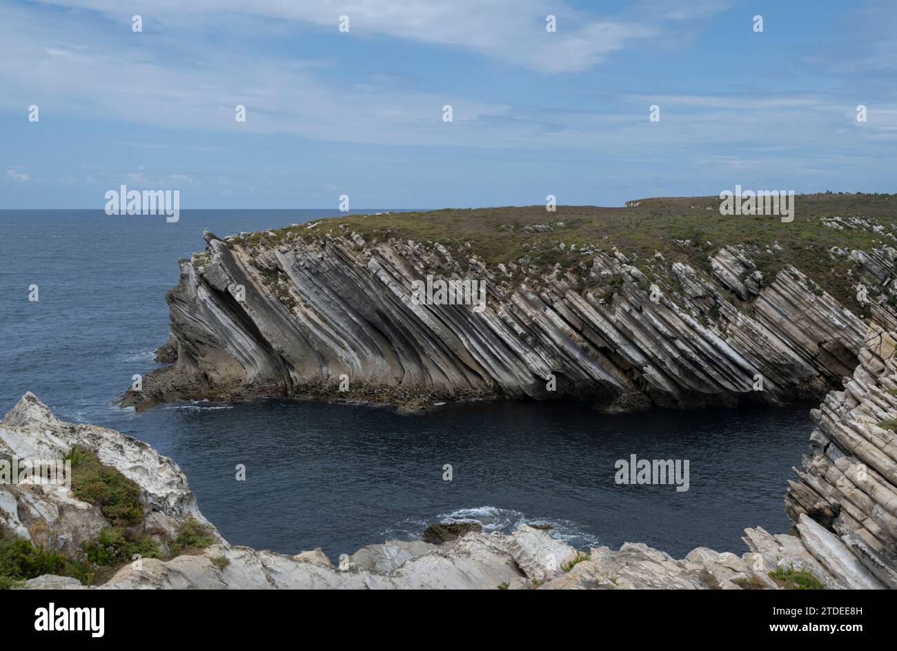 Formazioni rocciose, Baleal, Portogallo. Foto Stock