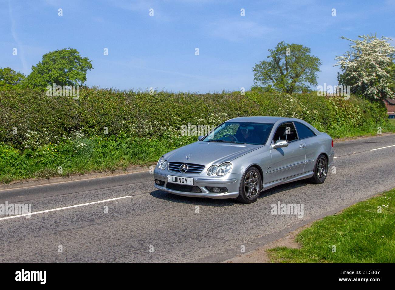 MK2 Mercedes CLK. C209/A209 Mercedes-Benz Classe CLK seconda generazione della gamma Mercedes-Benz Classe CLK di coupé executive di medie dimensioni/compatte prodotte tra il 2001 e il 2009. Foto Stock