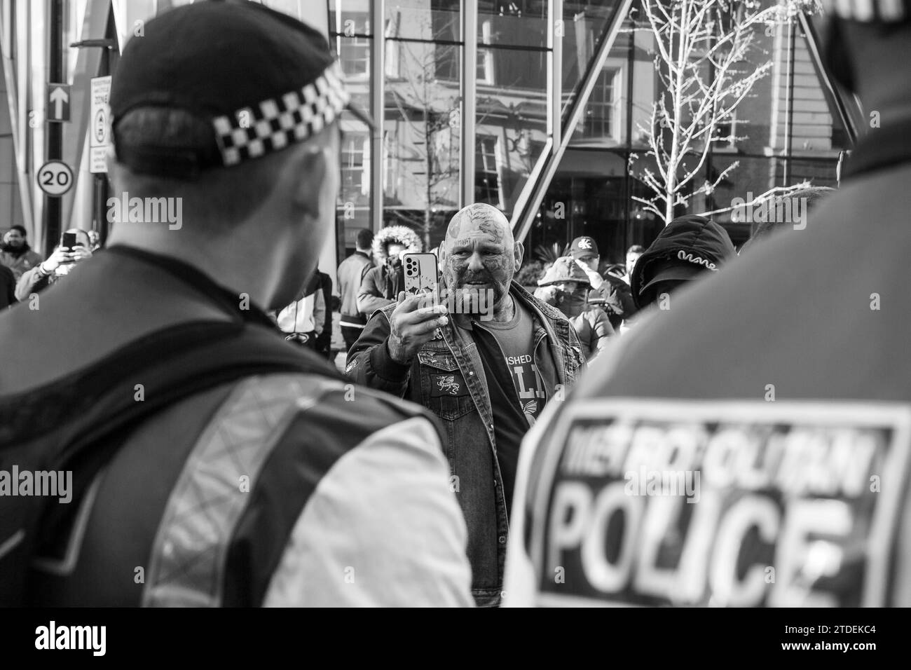Dimostrazione pro-Palestina a Londra / Regno Unito Foto Stock