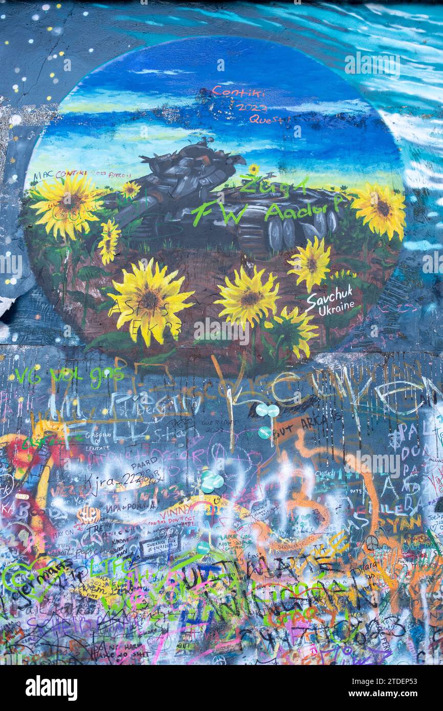 John Lennon Wall Praga Foto Stock