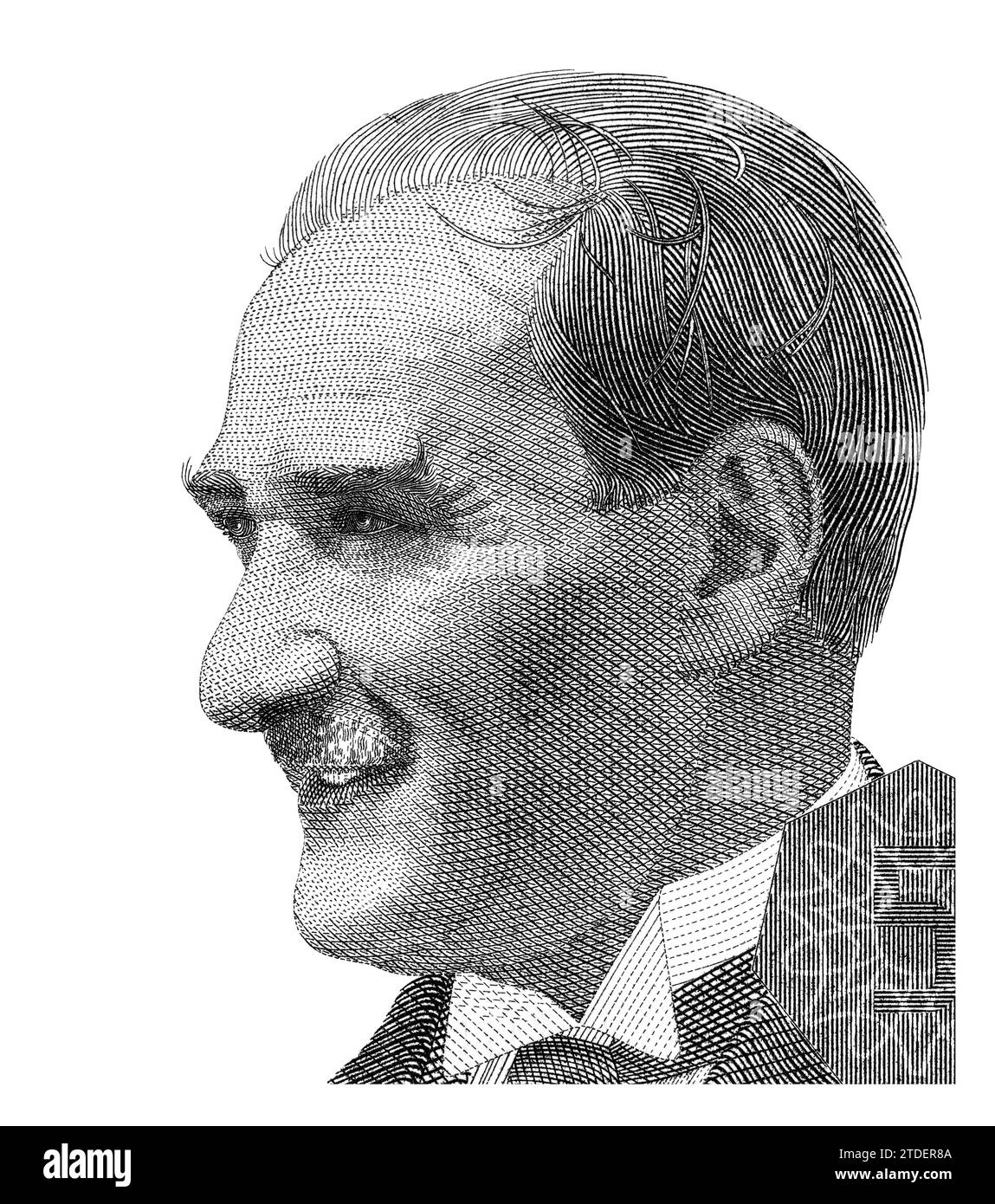 Mustafa Kemal Ataturk (1881 - 1938). Ritratto dalle banconote della Turchia Foto Stock