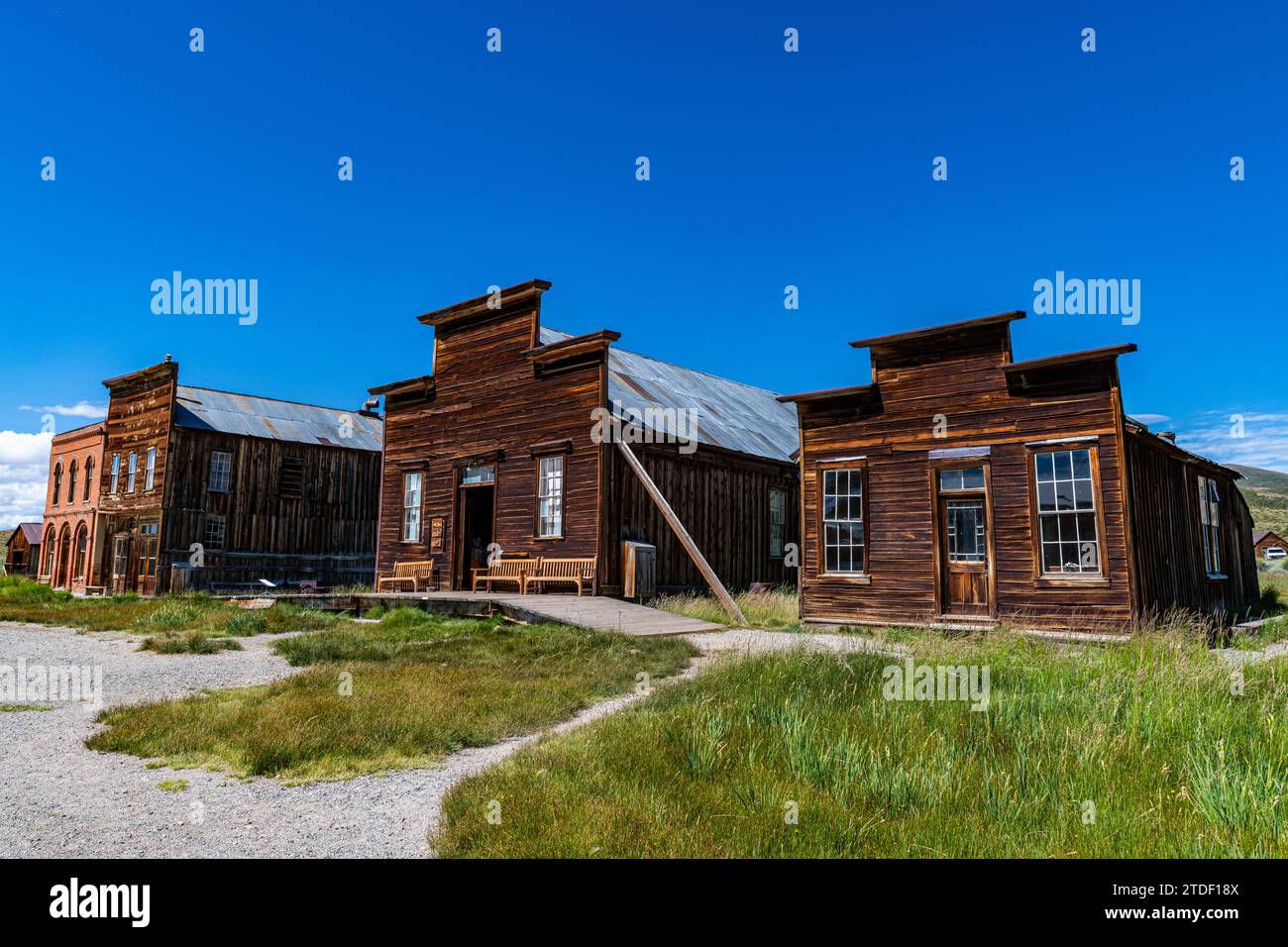 Città fantasma di Bodie, catena montuosa della Sierra Nevada, California, Stati Uniti d'America, Nord America Foto Stock