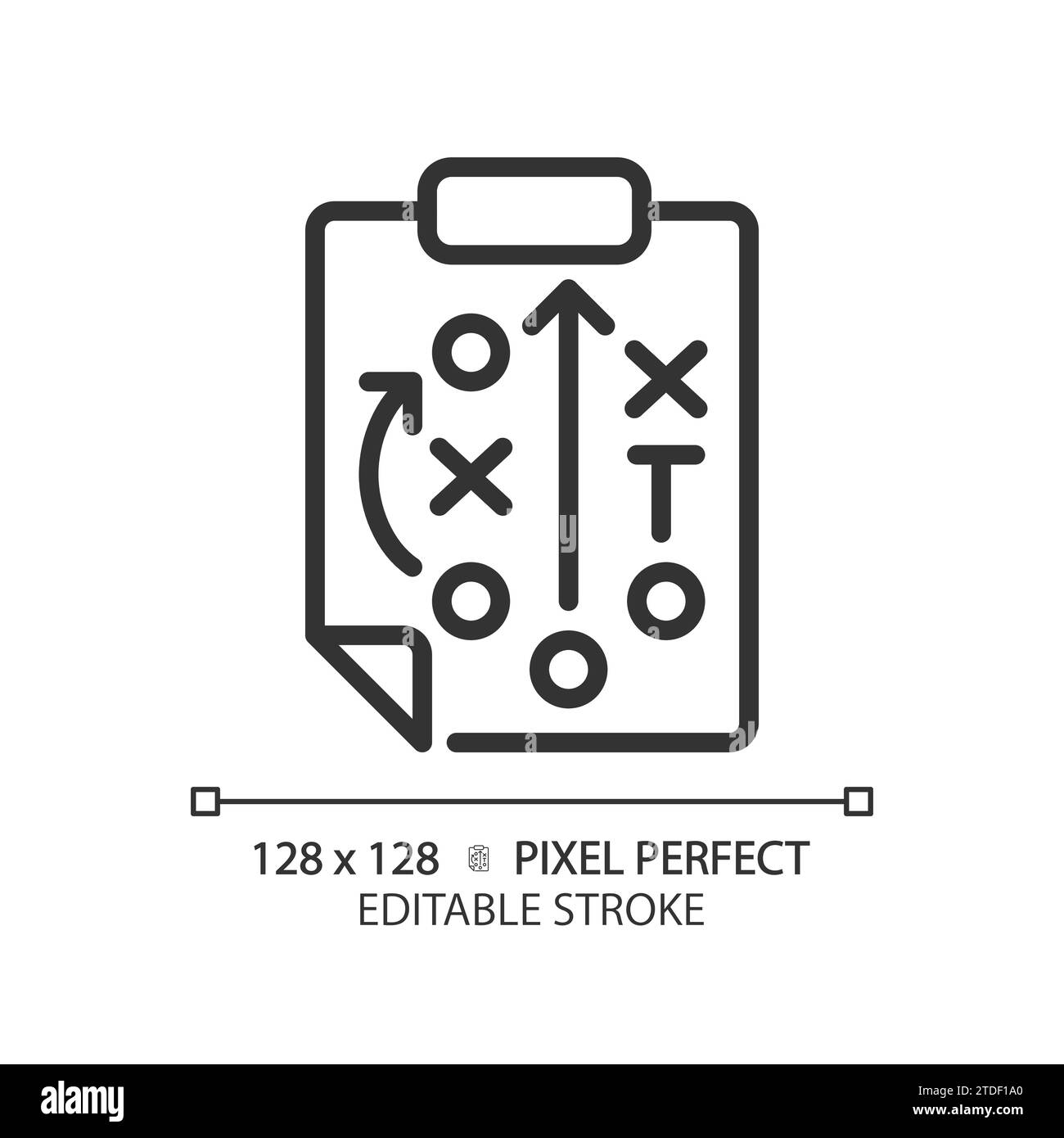 Icona lineare Playbook Illustrazione Vettoriale