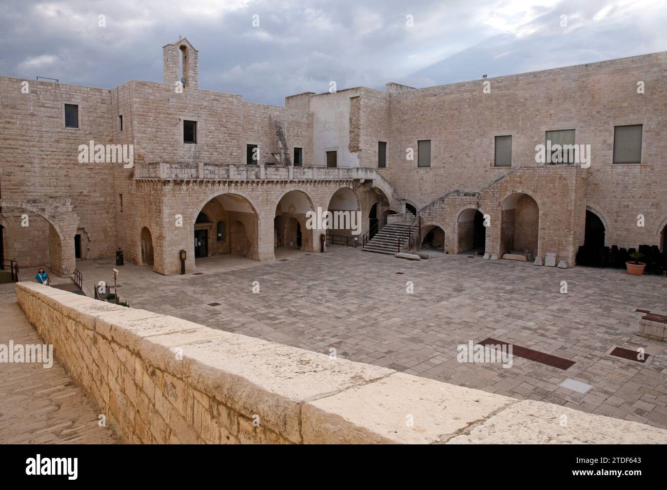 Italia Puglia Barletta il castello Sveviano Foto Stock