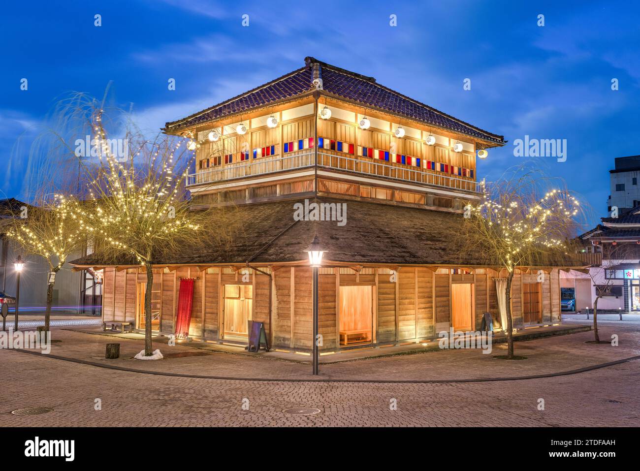 Kaga Onsen, Giappone a Yamashiro Onsen hot springs resort district. Foto Stock