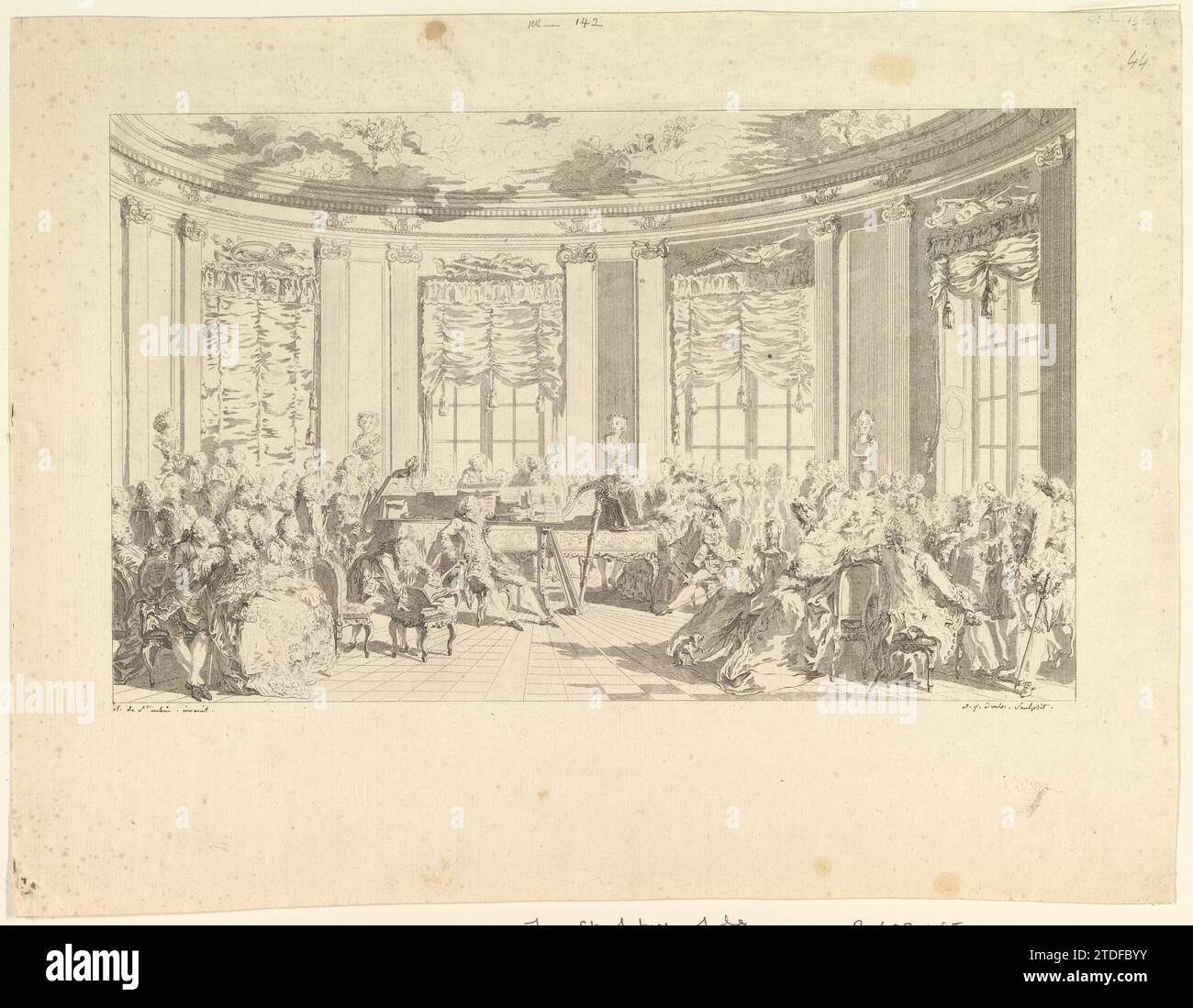 Il Concerto 1940 di Augustin de Saint-Aubin Foto Stock