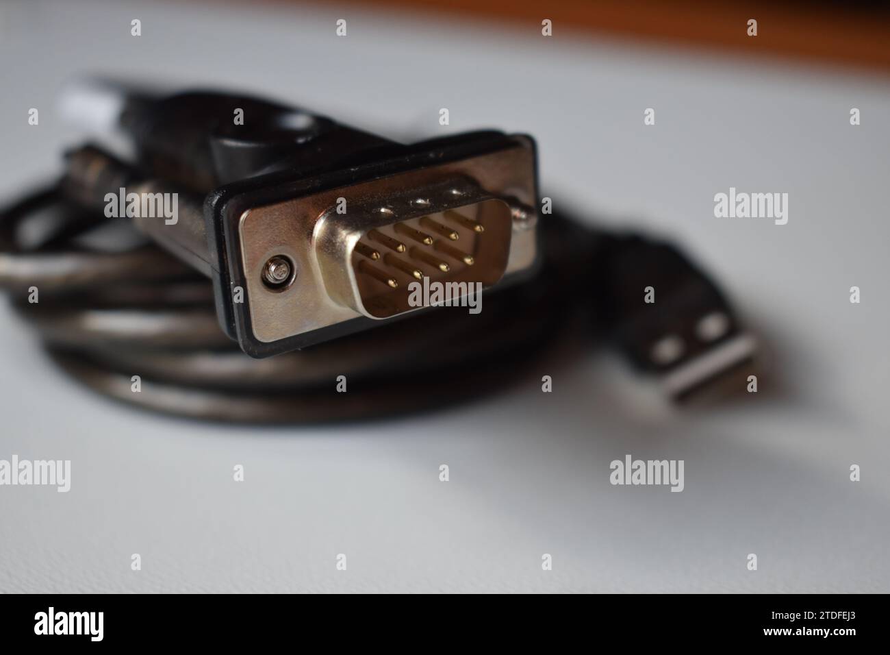 Cavo RS232 a USB Foto Stock