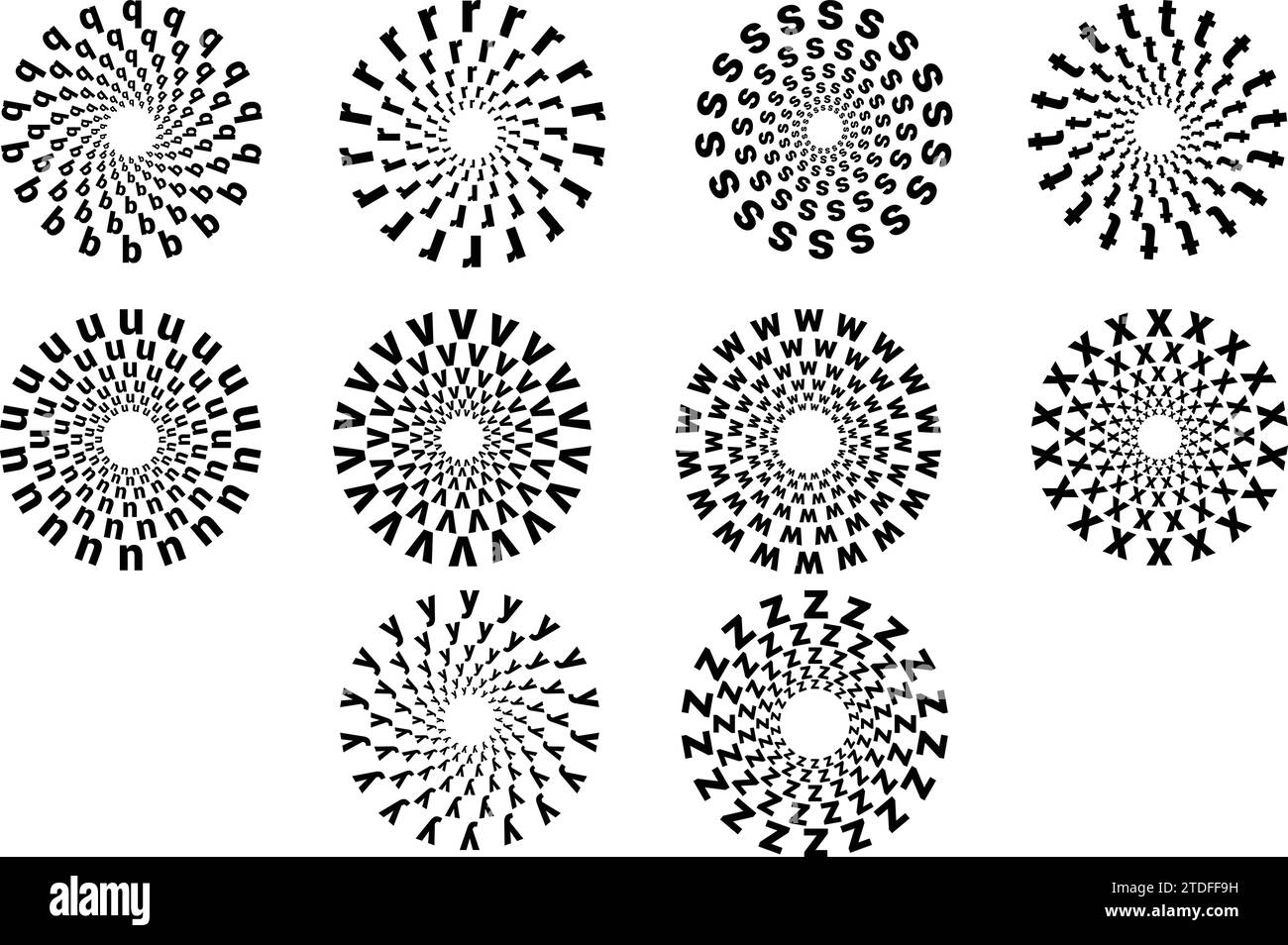 Il cerchio geometrico astratto presenta gli elementi per la progettazione. Gli elementi di disegno del cerchio presentano un disegno dell'immagine vettoriale Illustrazione Vettoriale