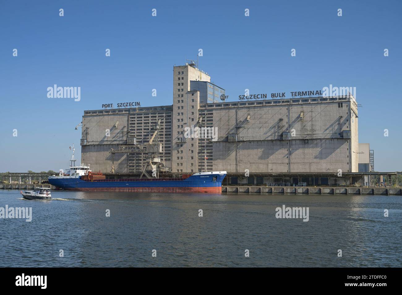 Bulk Terminal, Lagerhaus, Hafen, Stettin, Woiwodschaft Westpommern, Polen *** terminale, magazzino, porto, Stettino, Voivodato della Pomerania occidentale, Polonia Foto Stock