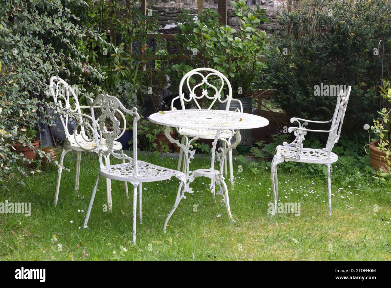 Mobili da giardino Foto Stock