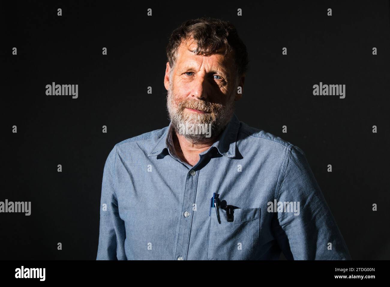 Edimburgh, Scozia. 19 agosto 2018. Lo scrittore, accademico e attivista scozzese Alastair McIntosh partecipa a una fotocellula durante l'Edinburgh International Foto Stock