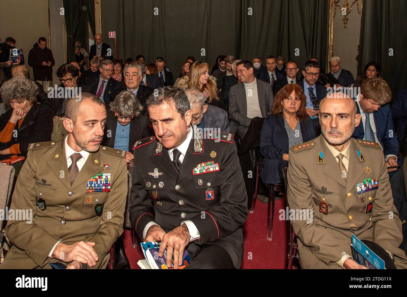 Italia Piemonte Torino Palazzo Carignano - Appartamento di mezzanotte - Meeting ' l'INTELLIGENZA e LA GUERRA LECTIO DI LUCIO CARACCIOLO' - IN OCCASIONE DEL 70 DELLO IUSE E DEL 30 DI LIMES, rivista geopolitica italiana Foto Stock