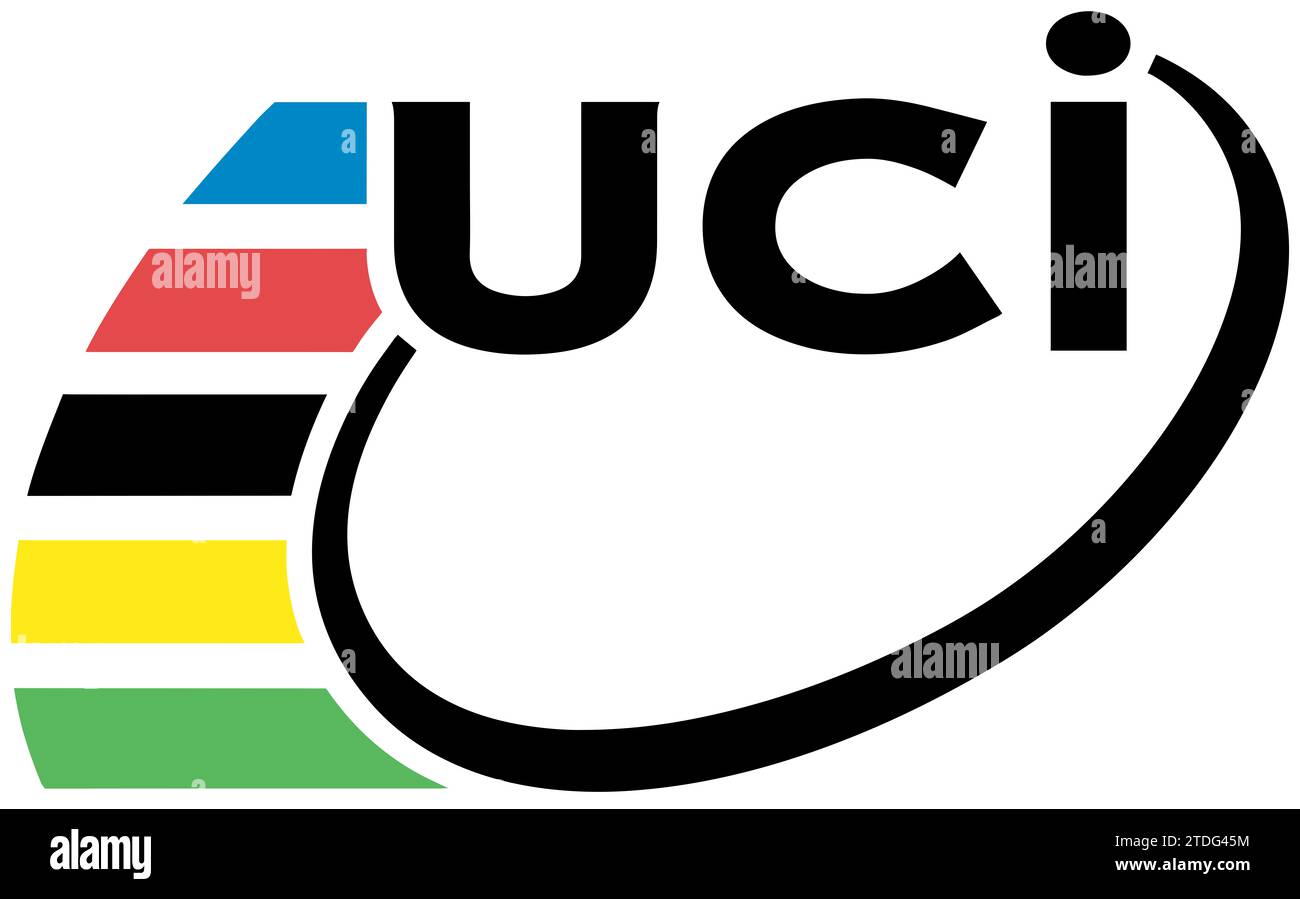 Logo Union Cycliste Internationale Foto Stock