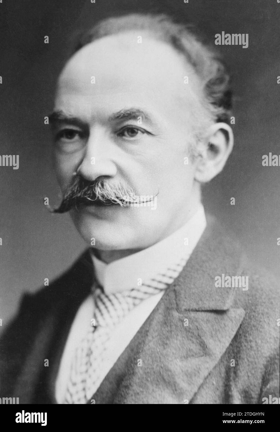 Un ritratto di Thomas Hardy. Anno: Tra ca. 1910-15. Di Bain News Service, editore. Foto Stock