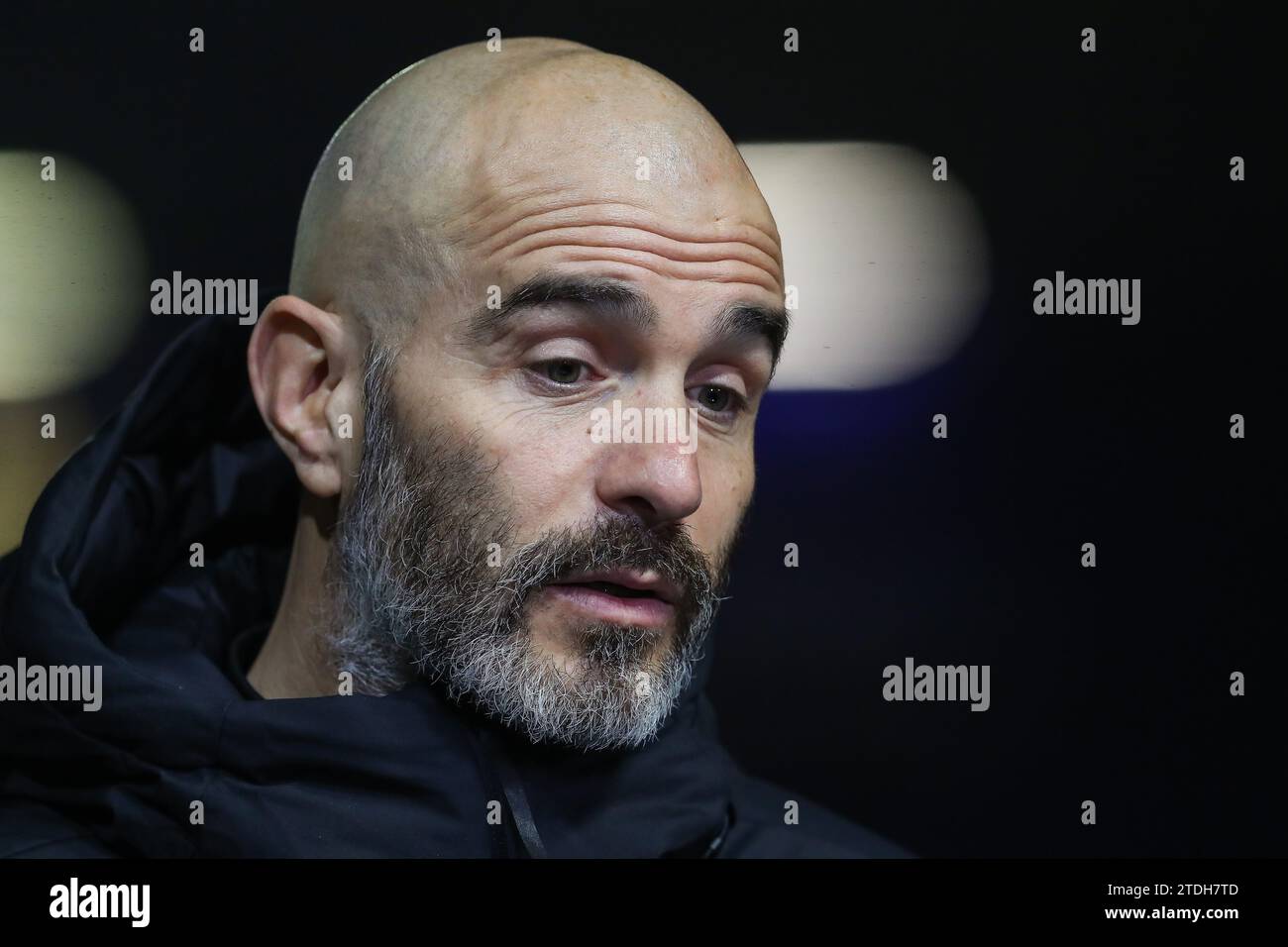 Enzo Maresca manager del Leicester City in vista della partita del campionato Sky Bet Birmingham City vs Leicester City a St Andrews, Birmingham, Regno Unito, 18 dicembre 2023 (foto di Gareth Evans/News Images) in, il 12/18/2023. (Foto di Gareth Evans/News Images/Sipa USA) credito: SIPA USA/Alamy Live News Foto Stock