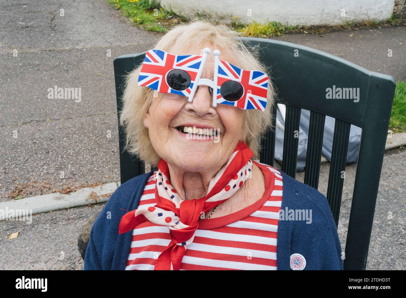 Un tradizionale Sweet Party britannico per celebrare l'incoronazione dei re nel 2023 Foto Stock