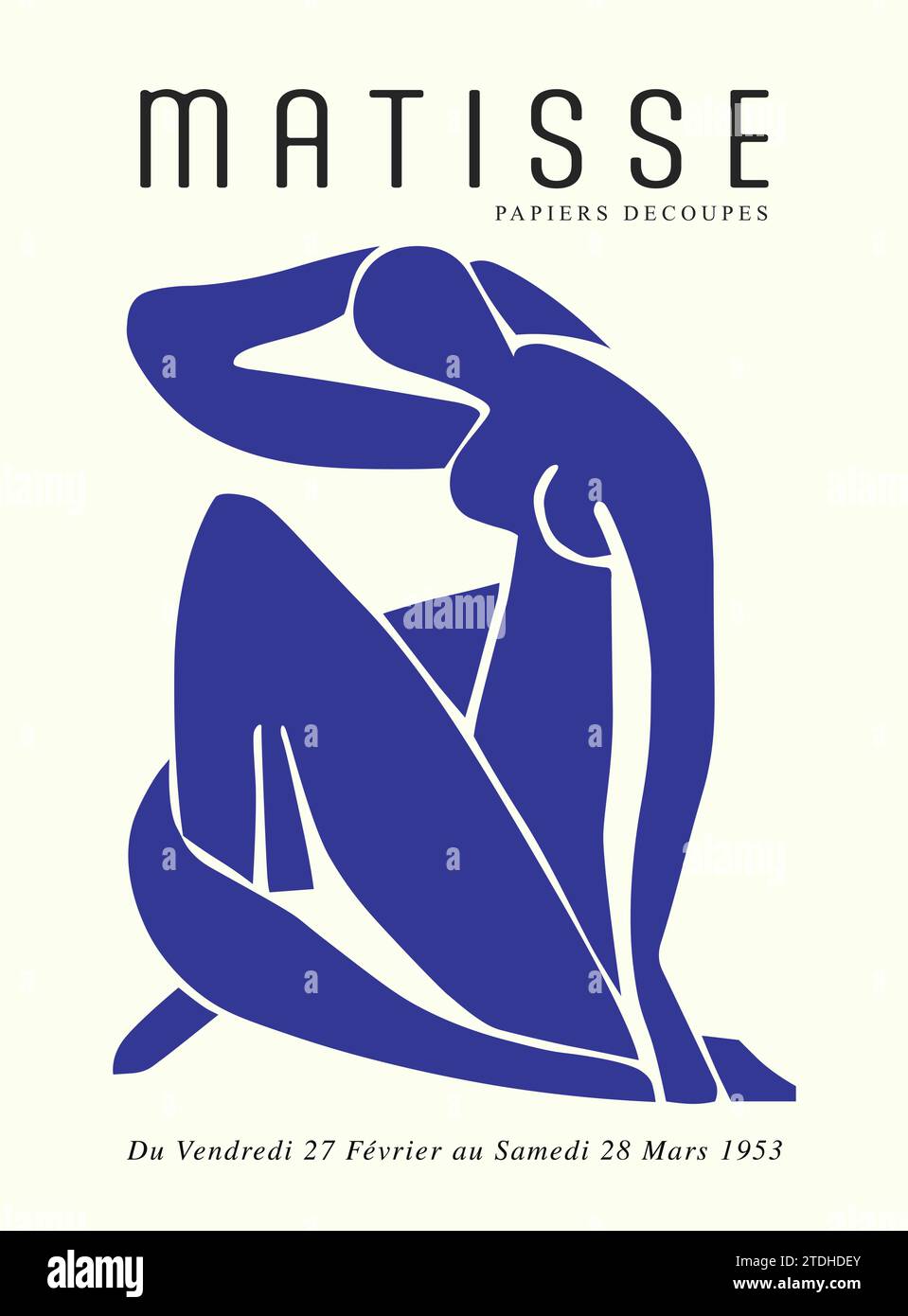 Contiene un set di arte astratta in stile Matisse, arte decorativa moderna, poster con illustrazione vettoriale. Illustrazione Vettoriale