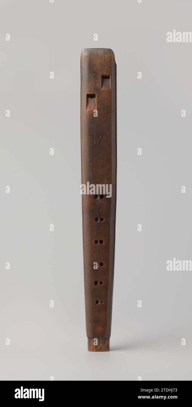 Doppio flauto (Flauto d'accordo), Michiel Parent, c. 1700 Palmhout flauto a corda noto anche come doppio flauto o flauto armonico. Marcato (giglio) / genitore (su un banderol) / (giglio) Amsterdam bosso flauto di accordi di Palmhout noto anche come doppio flauto o flauto armonico. Marcato (giglio) / genitore (su un banderolo) / (giglio) bosso di Amsterdam Foto Stock