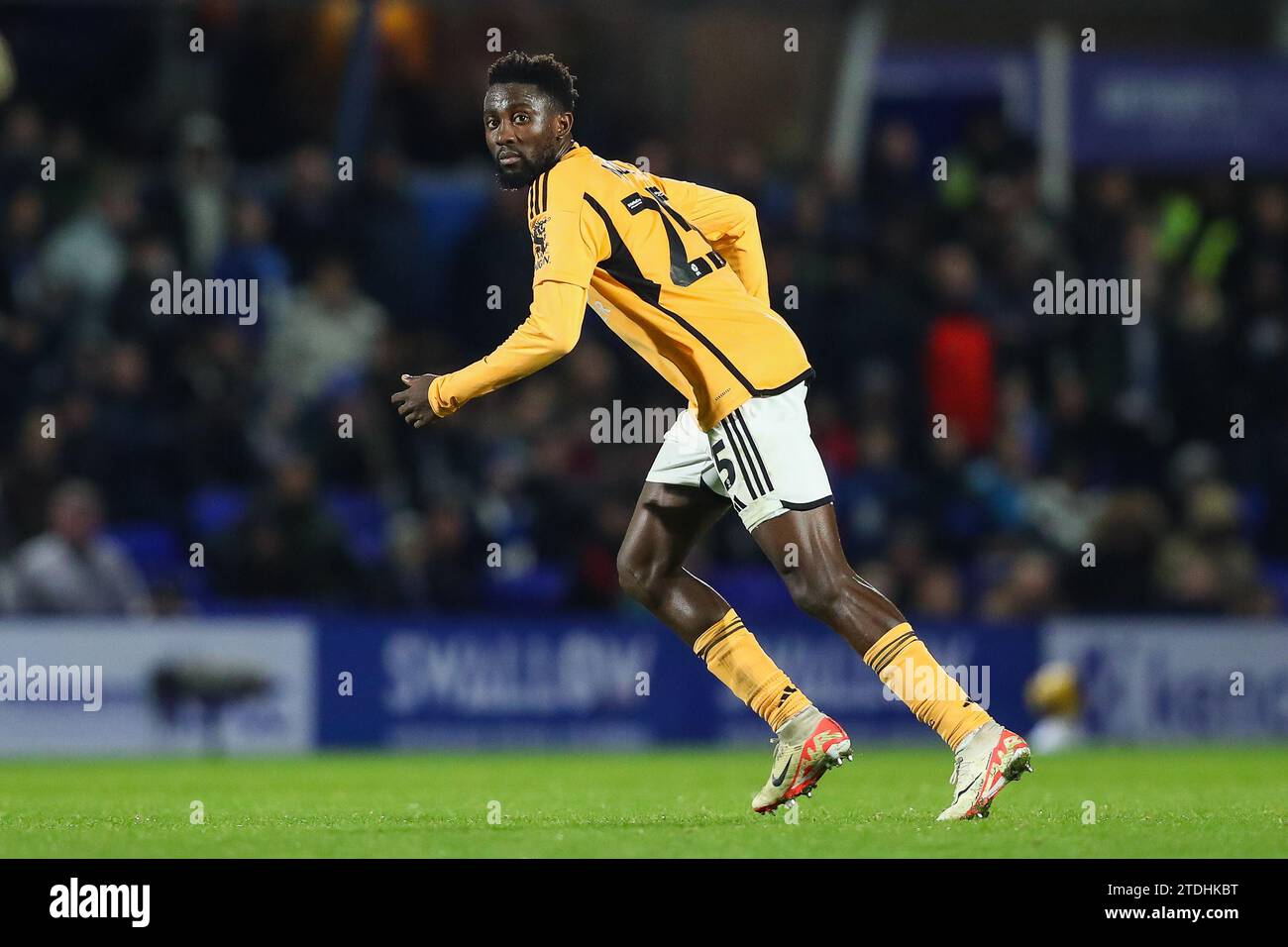 Wilfred Ndidi #25 di Leicester City durante il match del campionato Sky Bet Birmingham City vs Leicester City a St Andrews, Birmingham, Regno Unito, 18 dicembre 2023 (foto di Gareth Evans/News Images) Foto Stock