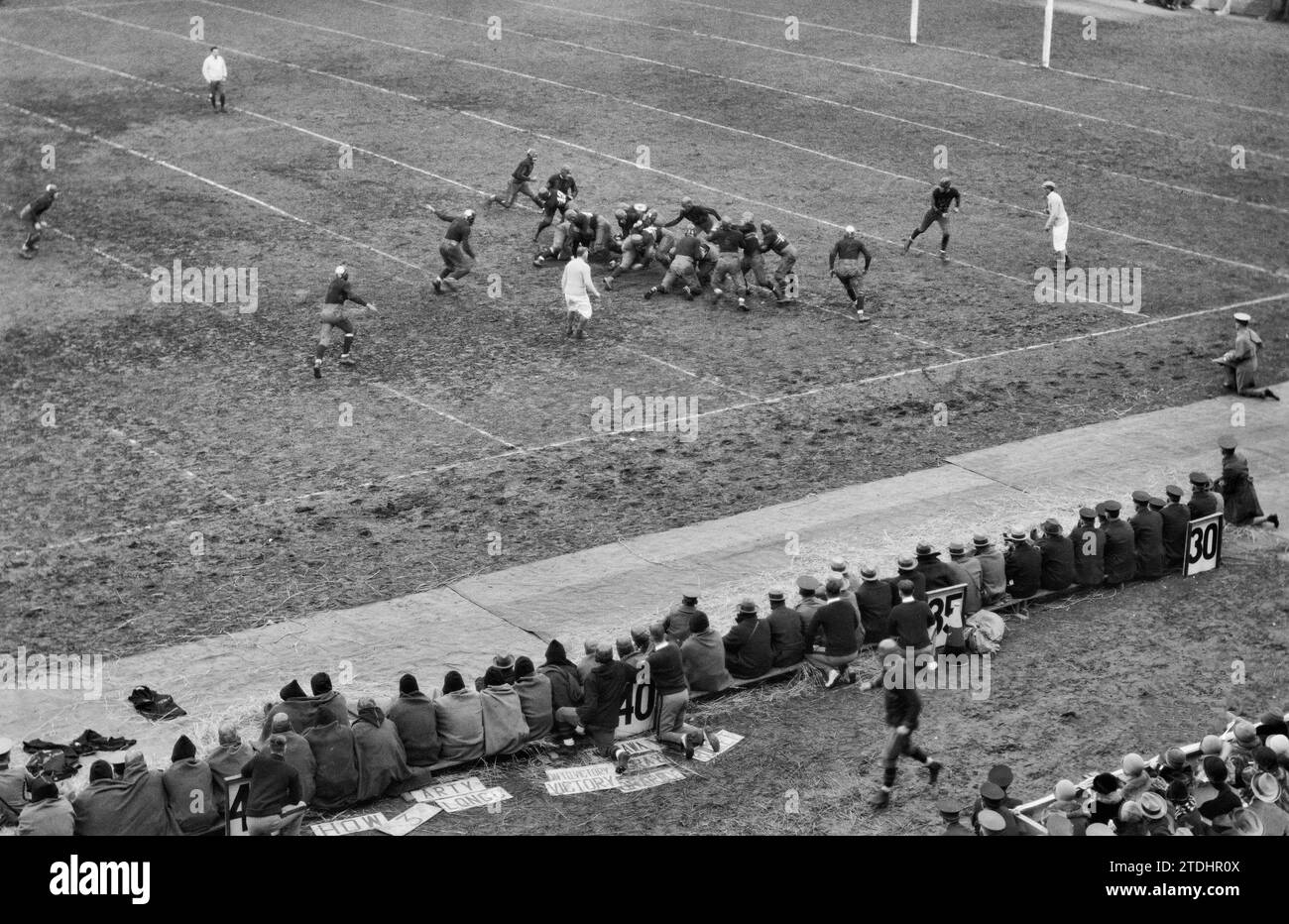 Fotografia della partita di football dell'esercito e della marina militare, Polo Grounds, New York, 1925 Foto Stock