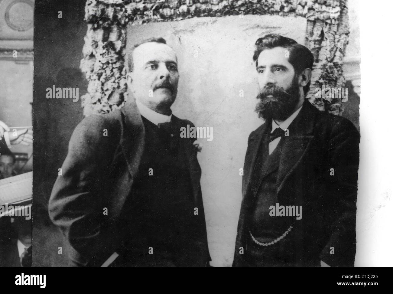 09/30/1890. Il signor Ricardo de la Vega con il suo collaboratore, Tomas Bretón. Crediti: Album / Archivo ABC Foto Stock