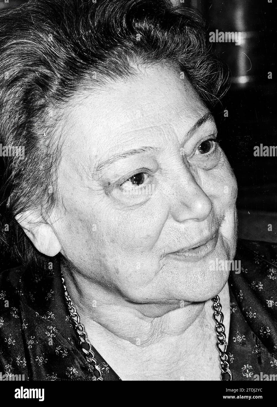 10/27/1978. Amalia Fleming, moglie di Alexander Fleming. Crediti: Album / Archivo ABC / Luis Ramírez Foto Stock