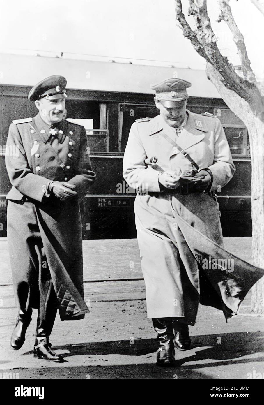 Intervista del re Boris III di Bulgaria con il maresciallo del Reich Hermann Goering presso la sede di Este. 1942. Crediti: Album / Archivo ABC Foto Stock
