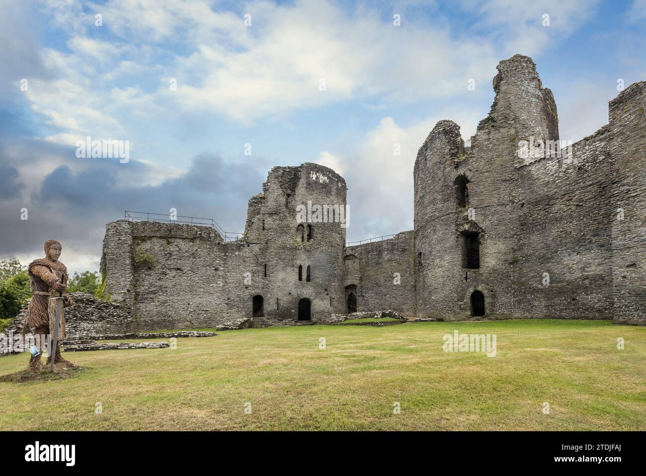 Castello di Cilgerran, rovine del XIII secolo, Pembrokeshire, Galles, Regno Unito Foto Stock