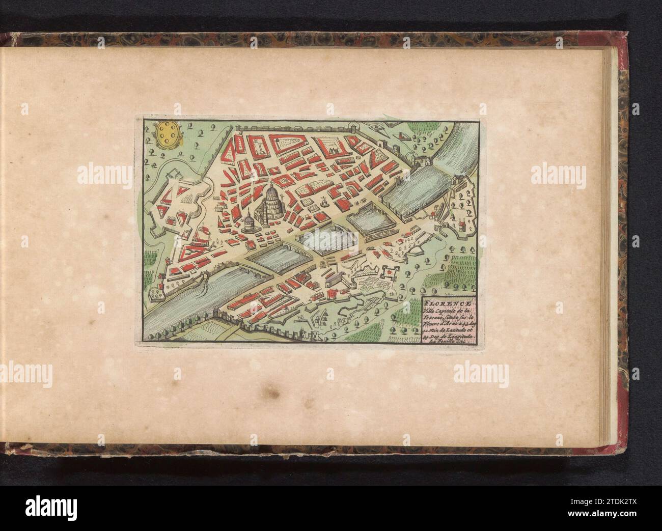Mappa di Firenze, Anonimo, 1735 Mappa della città di Firenze, in breve. Parte di un atlante con 223 mappe di paesi e città e scene di guerra in Europa nel periodo ca. 1690-1735. Tipografia: Olanda settentrionale spublisher: Amsterdampublisher: Amsterdam paper etching / laccatura Firenze Mappa della città di Firenze, in poche parole. Parte di un atlante con 223 mappe di paesi e città e scene di guerra in Europa nel periodo ca. 1690-1735. Tipografia: Olanda settentrionale spublisher: Amsterdampublisher: Amsterdam paper etching / laccatura Firenze Foto Stock