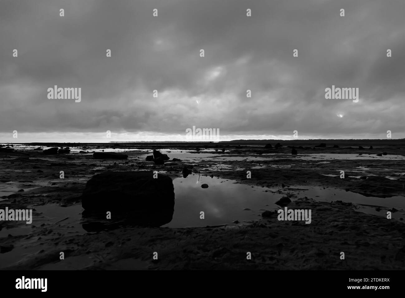 Splendide immagini della natura e della spiaggia all'alba, catturate con colori vivaci, la natura è arte, e sono perfette per stampe d'arte. Foto Stock