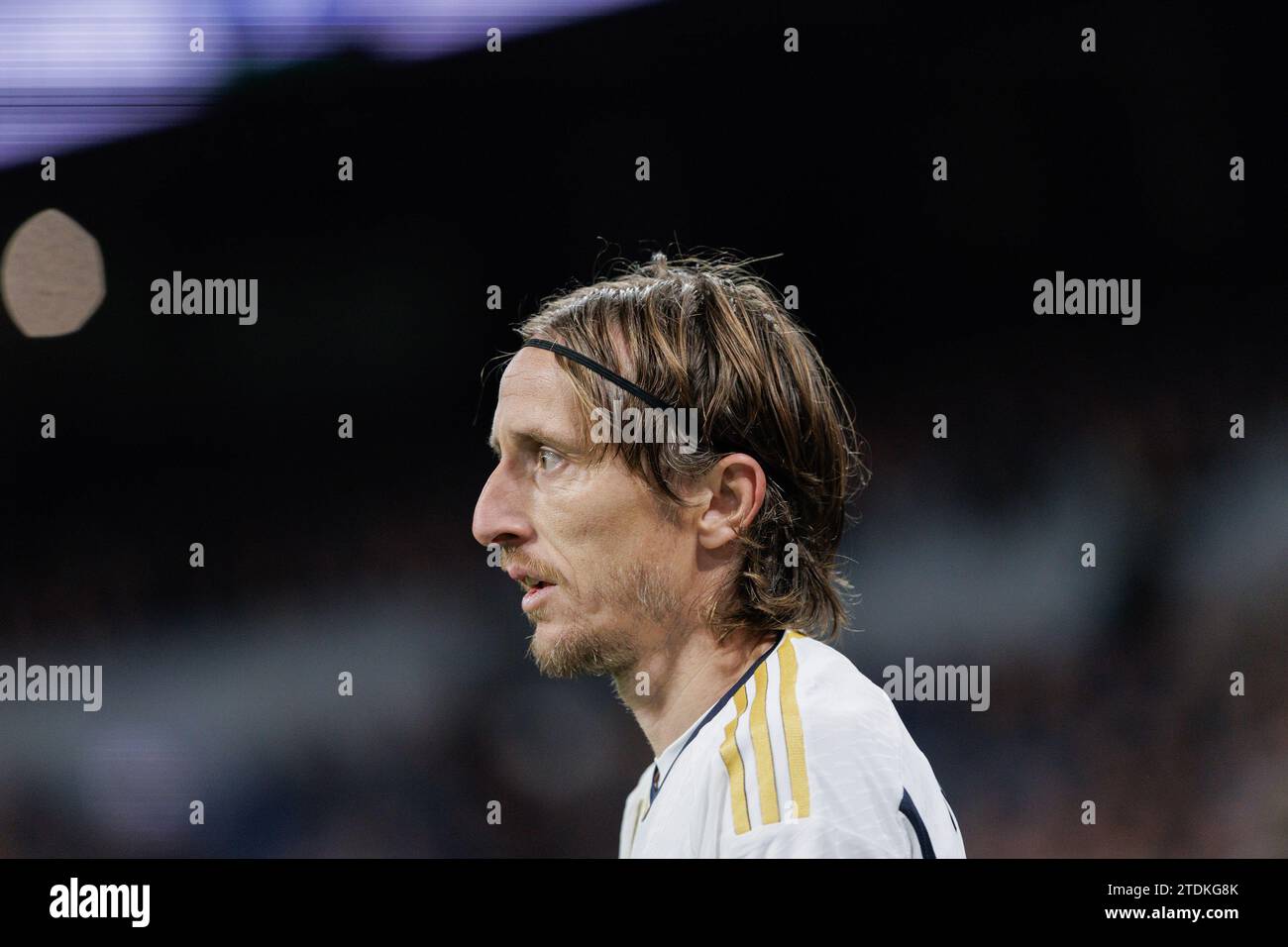 Madrid, Spagna. 17 dicembre 2023. Luka Modric del Real Madrid visto durante la partita di la Liga del 2023-24 tra Real Madrid e Villarreal allo stadio Santiago Bernabeu. Punteggio finale; Real Madrid 4:1 Villarreal. Credito: SOPA Images Limited/Alamy Live News Foto Stock