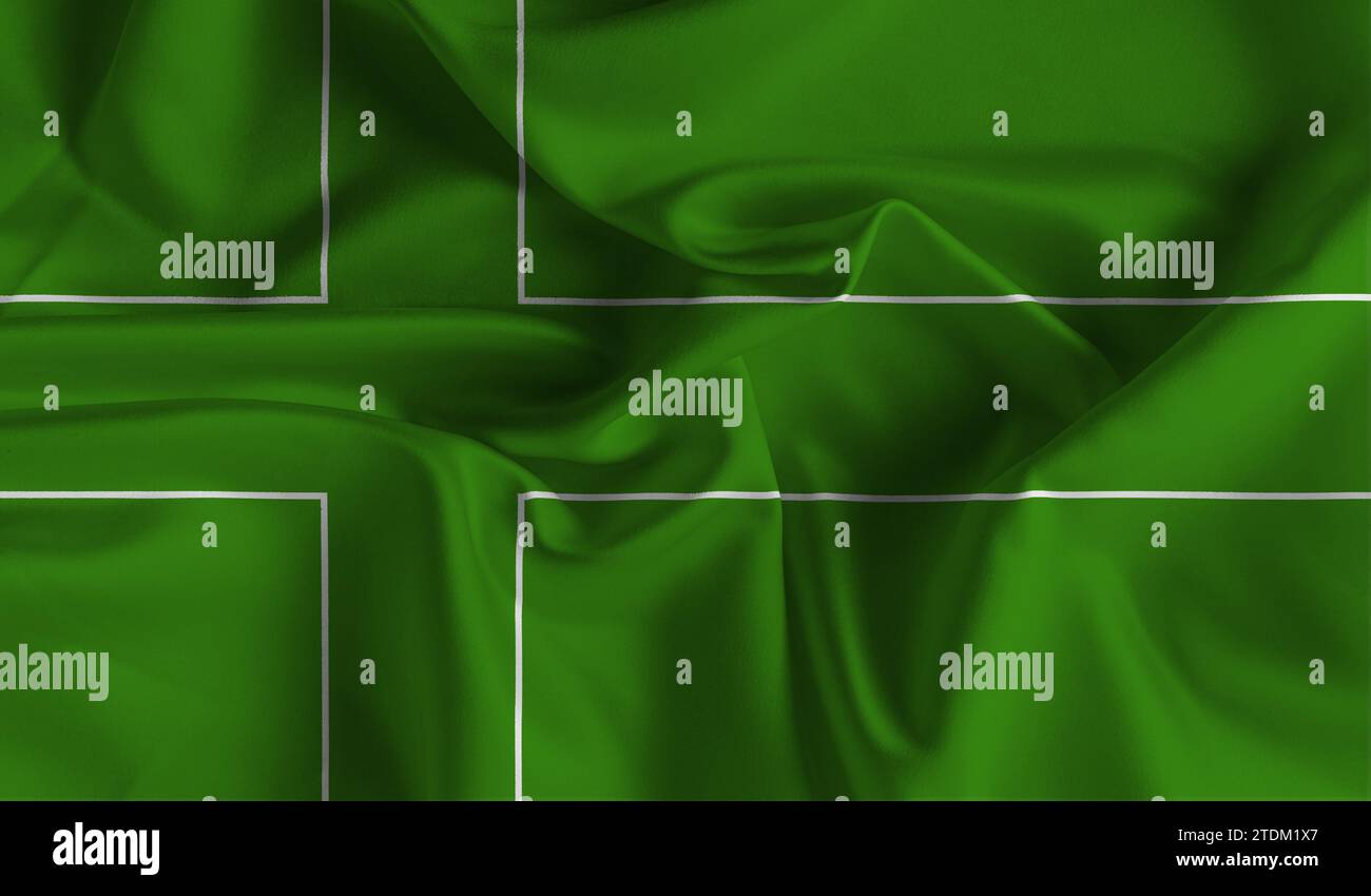 Alta bandiera di Ladonia. Bandiera nazionale Ladonia. Illustrazione 3D. Foto Stock