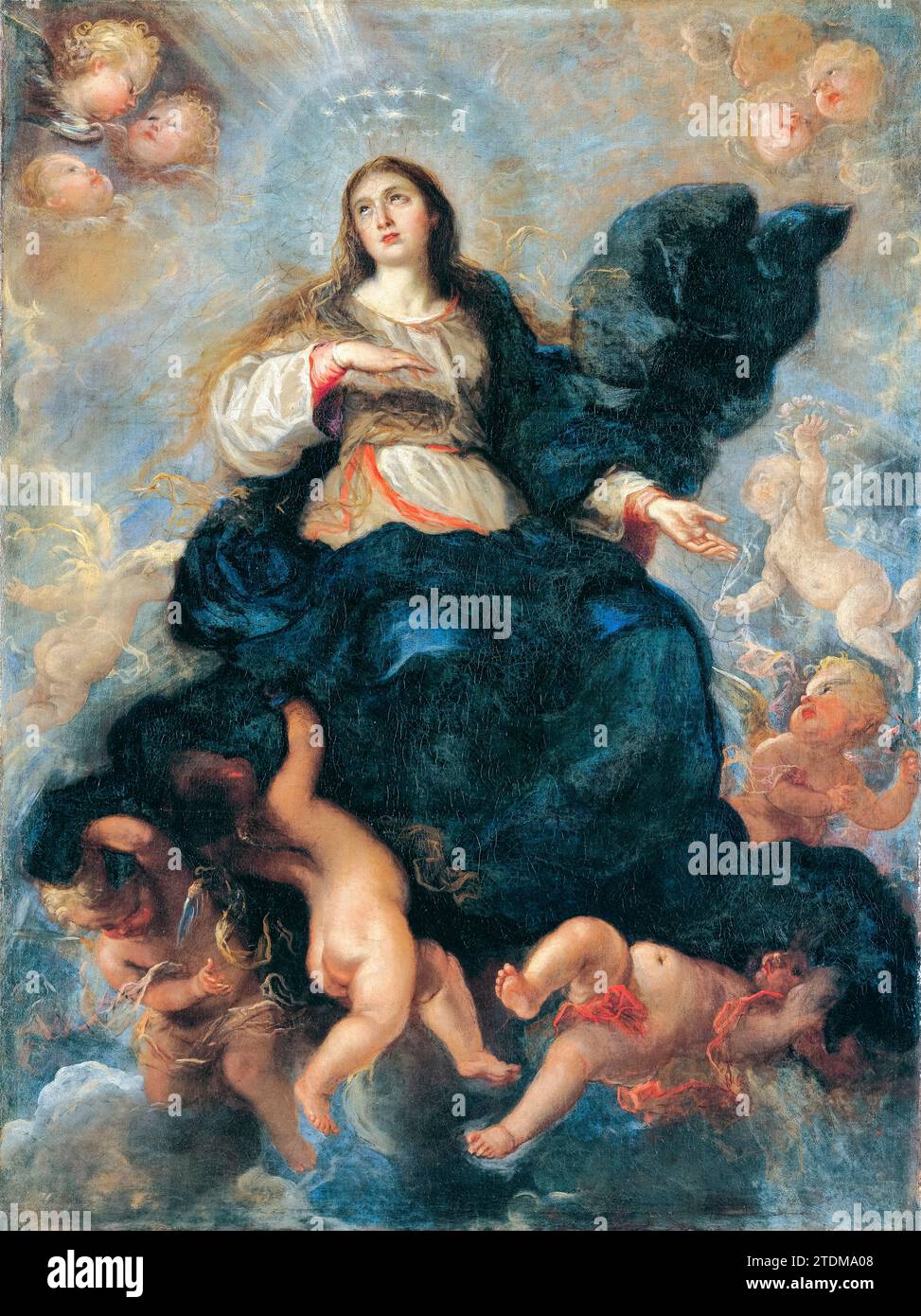Juan Carreño de Miranda, l'assunzione della Vergine, dipinto ad olio su tela, circa 1657 Foto Stock