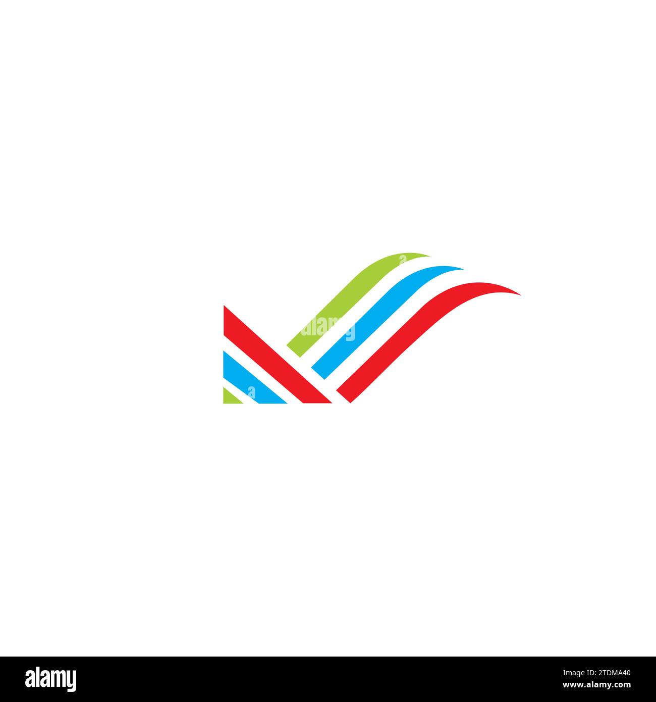 V Design del logo. Vettore icona lettera V. Illustrazione Vettoriale