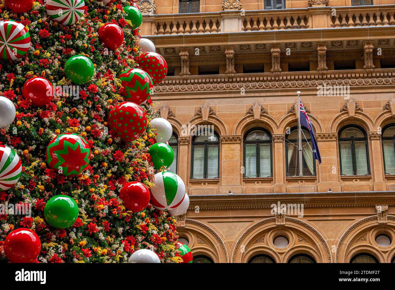 Centri commerciali a Sydney, Australia durante le festività natalizie Foto Stock