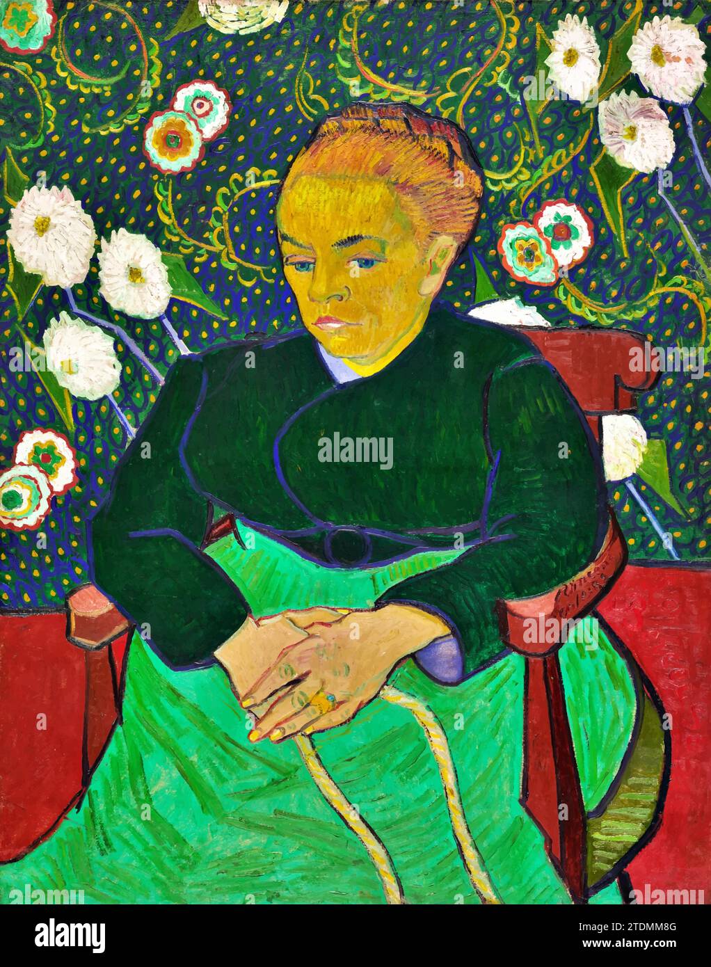 Madame Roulin Rocking the Cradle (la Berceuse), 1889 - Vincent van Gogh Illustrazione Vettoriale