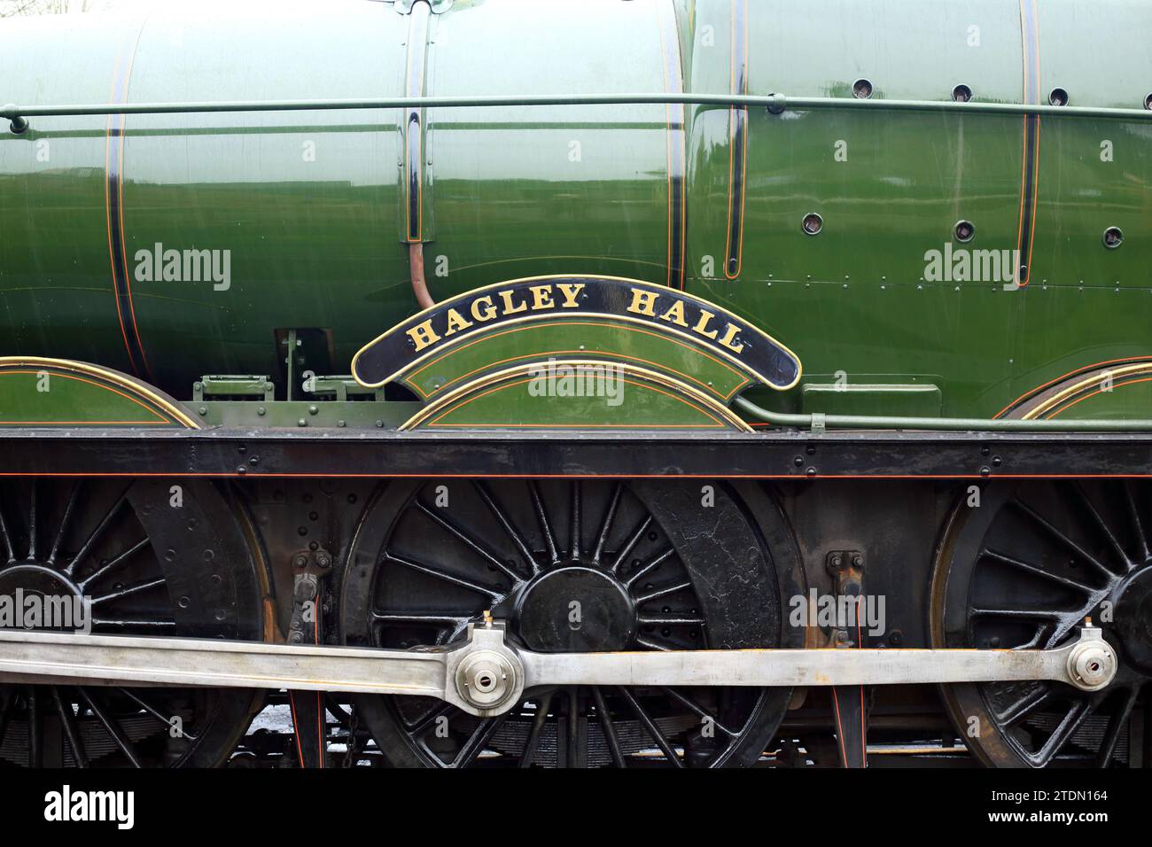 Locomotiva a vapore GWR 4930 Hagley Hall Foto Stock