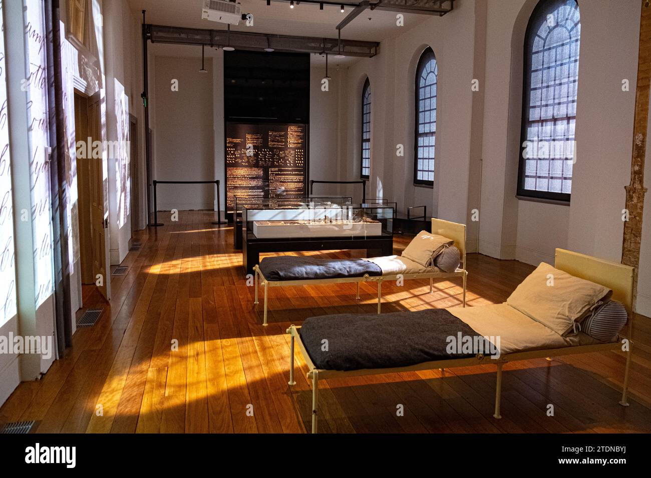 Hyde Park Barracks a Sydney, Australia, è un sito patrimonio dell'umanità dell'UNESCO. Foto Stock