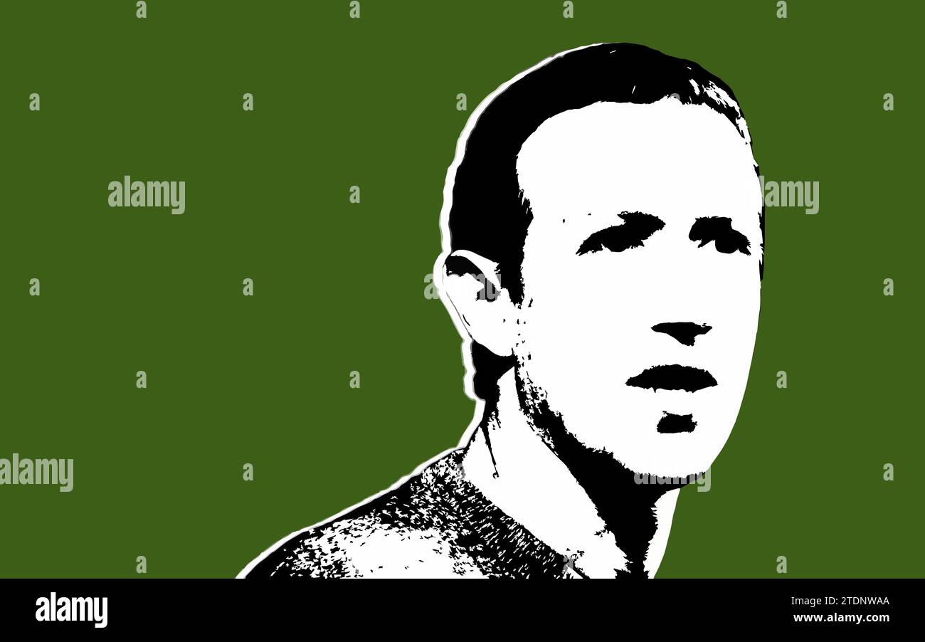 Contrassegna immagine vettoriale Zuckerberg Illustrazione Vettoriale