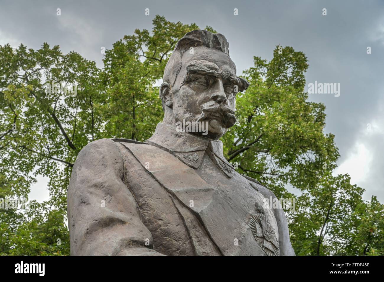 Denkmal Josef Pilsudski, Belwederska, Warschau, Woiwodschaft Masowien, Polen Foto Stock