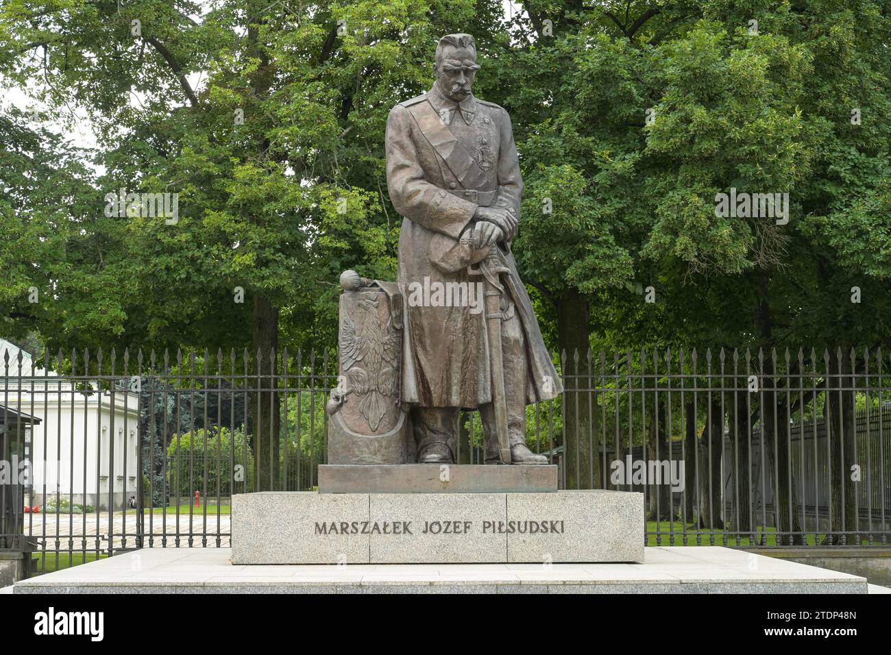 Denkmal Josef Pilsudski, Belwederska, Warschau, Woiwodschaft Masowien, Polen Foto Stock