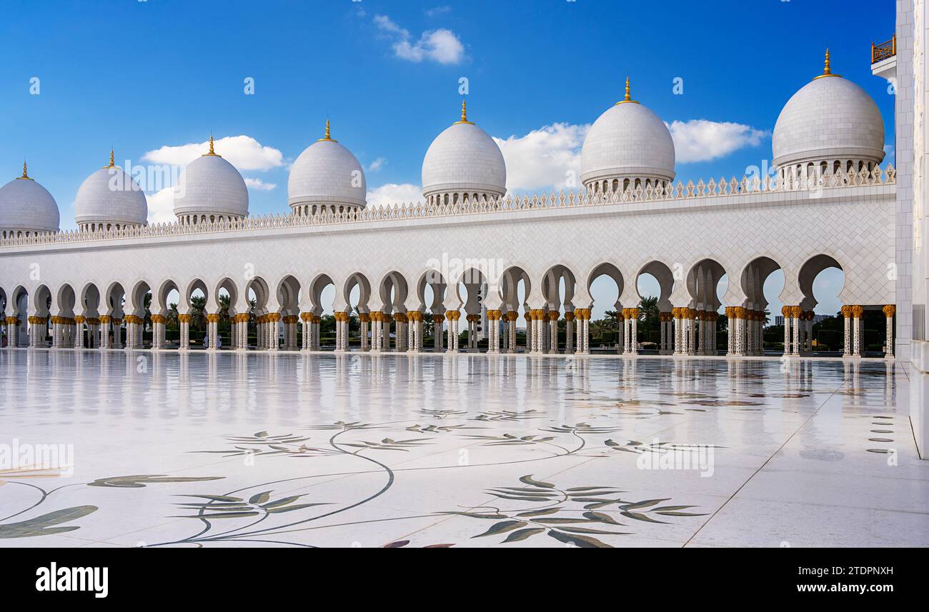 Moschea Sheik Zayed, Abu Dhabi, Emirati Arabi Uniti Foto Stock