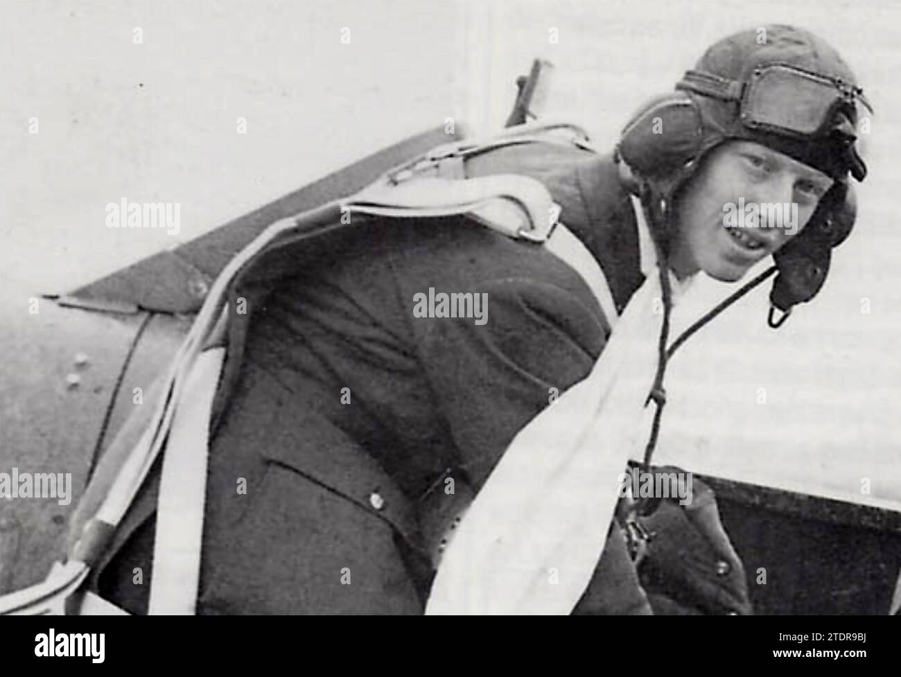 GINGER R LACEY (1917-1989) pilota da caccia britannico ACE della RAF circa 1940 Foto Stock