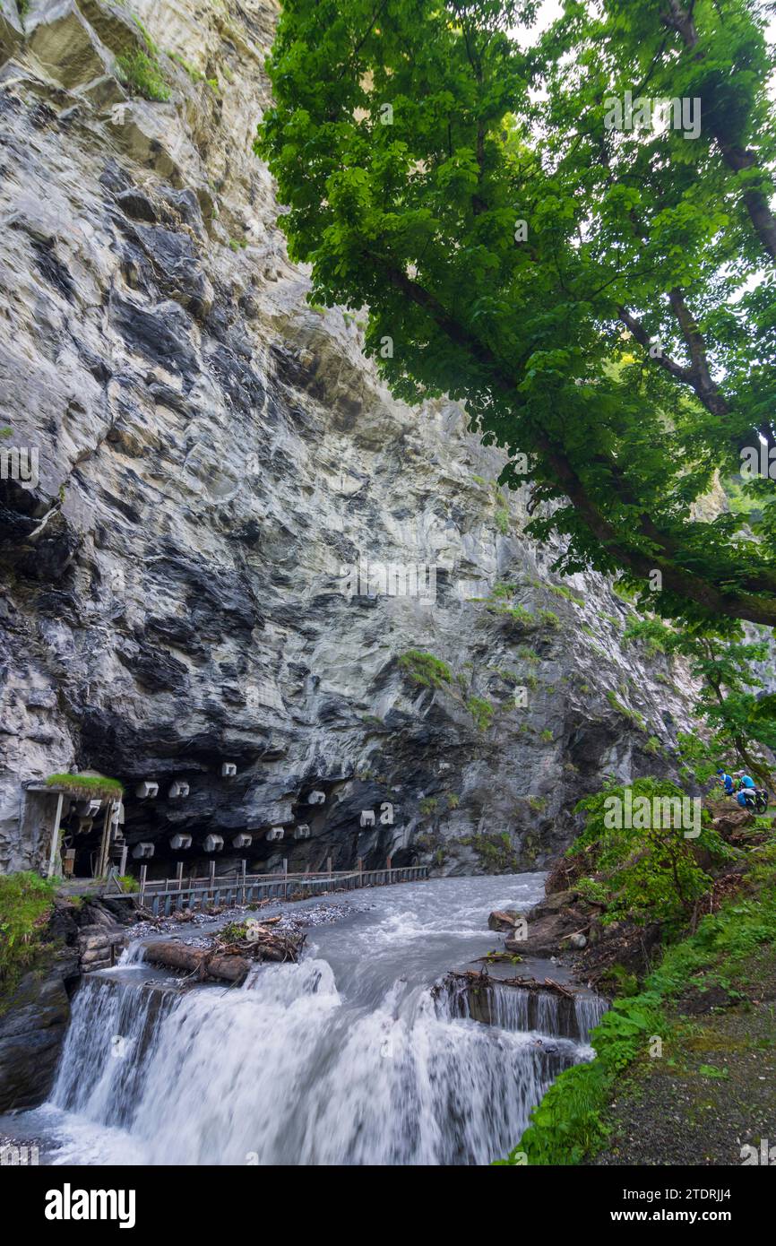 Bad Ragaz: Taminaschlucht (Gola di Tamina) nel Sarganserland, St Gallen, Svizzera Foto Stock
