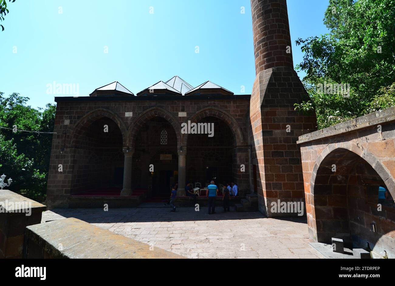 La moschea Kadi Mahmut, situata ad Ahlat, Turchia, è stata costruita nel 1597. Foto Stock