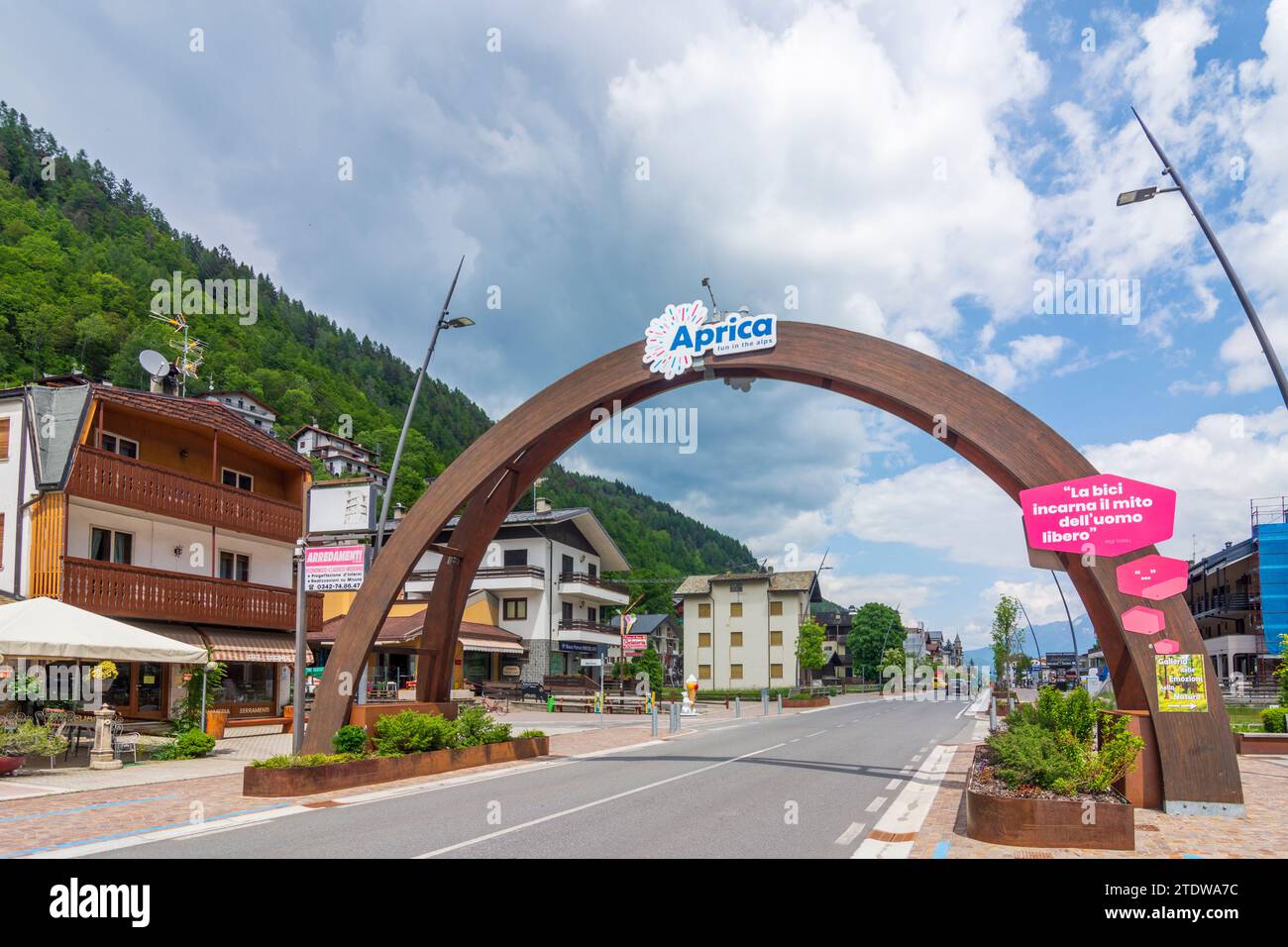 Aprica: Passo dell’Aprica a Sondrio, Lombardia, Lombardia, Italia Foto Stock