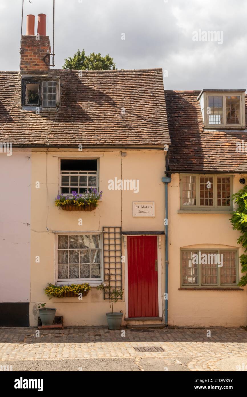 St Mary's Square, Aylesbury, Buckinghamshire, Inghilterra Foto Stock