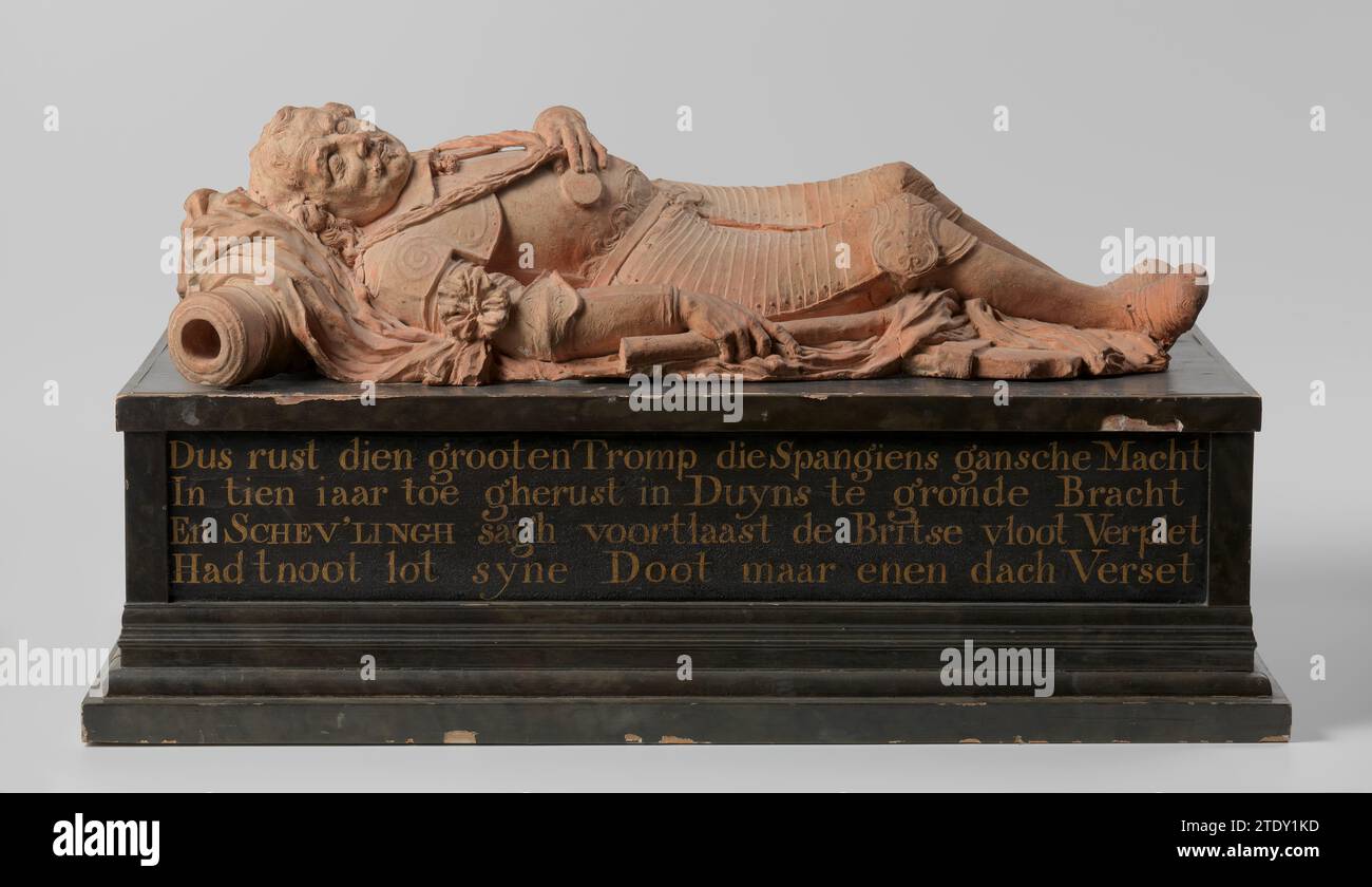 Disegno per il monumento funebre o Maerten Harpertsz Tromp, Rombout Verhulst, c. 1654 Amsterdam terracotta (materiale argilloso) Amsterdam terracotta (materiale argilloso) Foto Stock